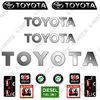 Image of Fits Toyota 8FD80U Decal Kit Forklift