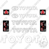 Image of Fits Toyota 8FGCU15 Decal Kit Forklift