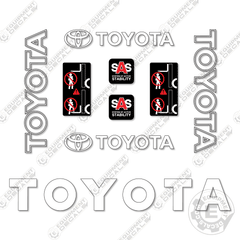 Fits Toyota 8FGCU25 Decal Kit Forklift