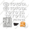 Image of Toyota 9BRU23 Decal Kit Forklift -Aftermarket Kit