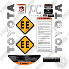 Toyota 8HBC30 Decal Kit Pallet Jack -Aftermarket Kit