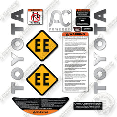 Toyota 8HBC40 Decal Kit Pallet Jack -Aftermarket Kit