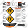 Image of Toyota 8HBC40 Decal Kit Pallet Jack -Aftermarket Kit