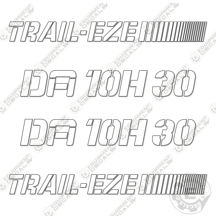 Fits Trail-Eze DA10H30 Decal kit Trailer
