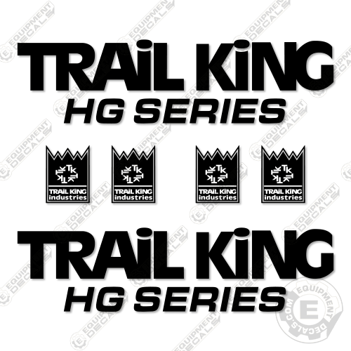 Fits Trail King HG Series Decal Kit Trailer