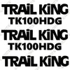 Image of Fits Trail King TK100HDG Decal Kit Trailer - Aftermarket Kit