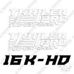 Fits Trailer Pro 16K-HD Trailer Decal Kit