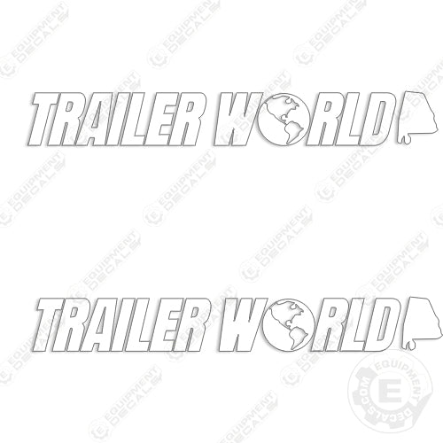 Fits Trailer World Trailer Decal Kit 37" Wide