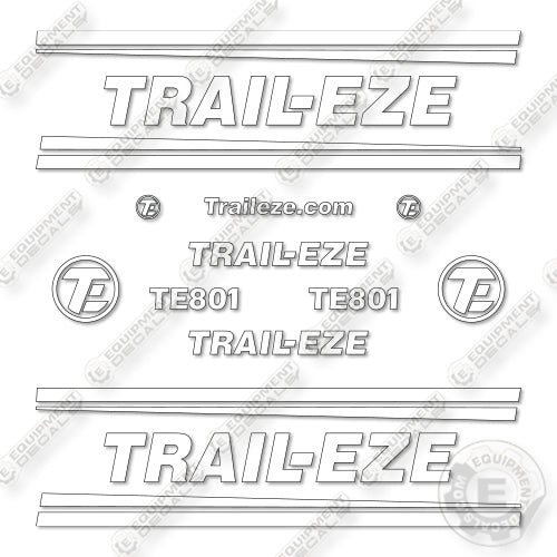 Trail-Eze TE801 Decal Kit Trailer - Aftermarket Kit