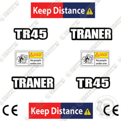 Fits Traner TR45 Decal Kit Wheel Loader