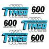 Image of Fits Tymco 600 Decal Kit Street Sweeper