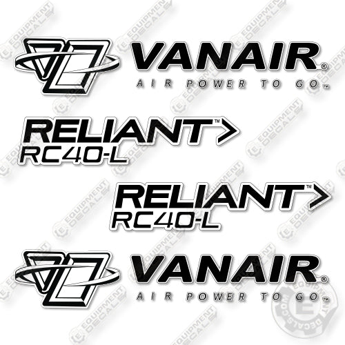 Vanair RC40-L Decal Kit Air Compressor - Aftermarket Kit