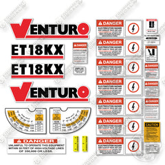 Venturo 18KX Decal Kit Crane - Aftermarket Kit