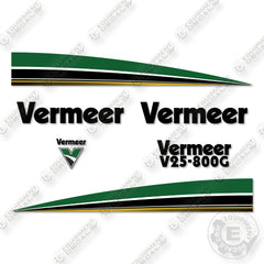 Vermeer V25-800G Decal Kit Trailer Vacuum Excavator- Aftermarket Kit