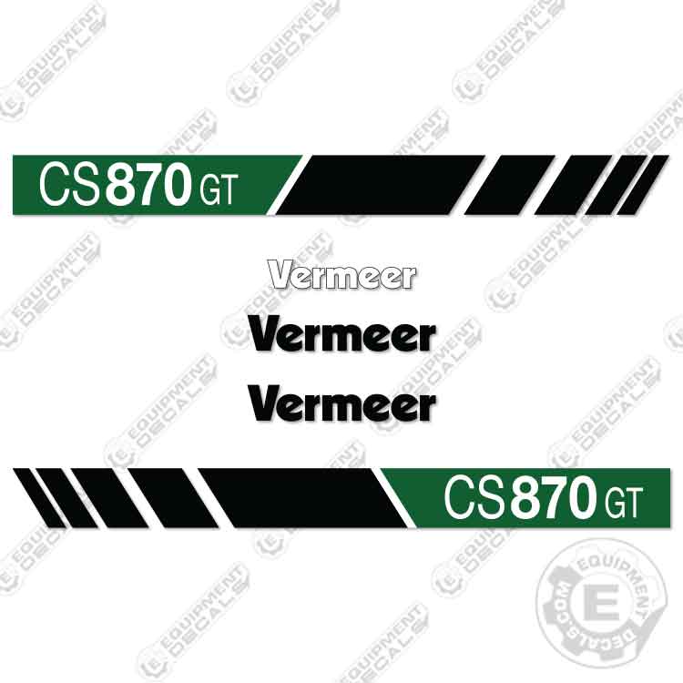 Fits Vermeer CS870GT Decal Kit Vacuum Excavator
