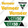 Image of Vermeer CTX50 Decal Kit Mini Skid Steer - New Style- Aftermarket Kit