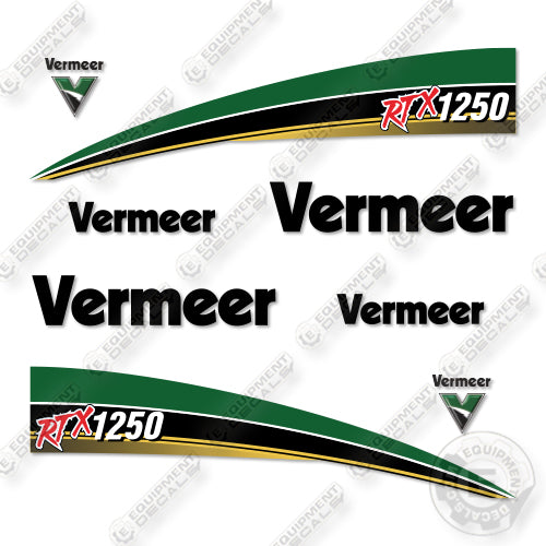 Fits Vermeer RTX1250 Decal Kit Tractor