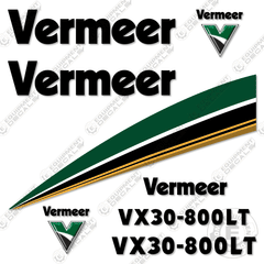 Fits Vermeer VX30-800LT Decal Kit Hydro Vacuum