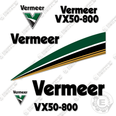 Fits Vermeer VX50-800 Decal Kit Vacuum Excavator