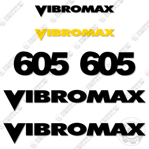 Fits Vibromax W605D Decal Kit Roller