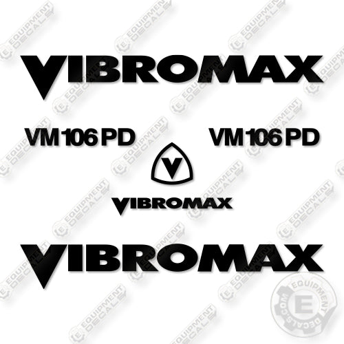 Fits Vibromax VM 106 PD Decal Kit Drum Roller