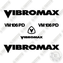 Fits Vibromax VM 106 PD Decal Kit Drum Roller
