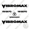 Image of Fits Vibromax VM 106 PD Decal Kit Drum Roller