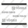 Image of Vogele Super 700-3i Decal Kit Paver - Aftermarket Kit