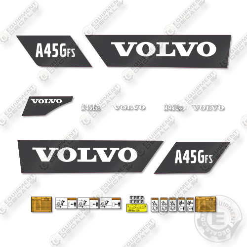 Volvo A45GFS Decal Kit Articulated Dump Truck - Aftermarket Kit