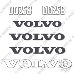 Fits Volvo DD25B Decal Kit Soil Compactor Roller