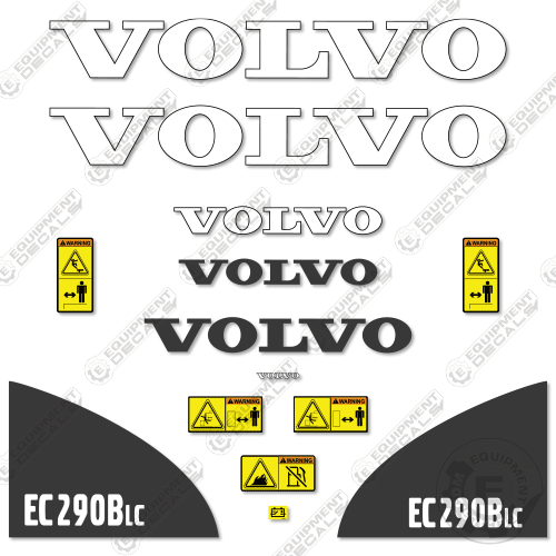 Fits Volvo EC290BLC Decal Kit Excavator