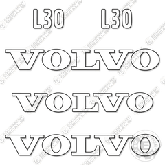 Fits Volvo L30 Decal Kit Wheel Loader