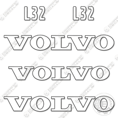 Fits Volvo L32 Decal Kit Wheel Loader