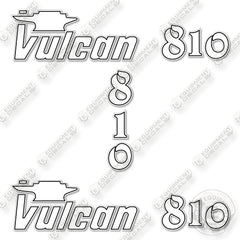 Vulcan 810 Decal Kit Tow Truck - Aftermarket Kit