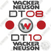 Image of Wacker Neuson DT08 Decal Kit Dumper- Aftermarket Kit