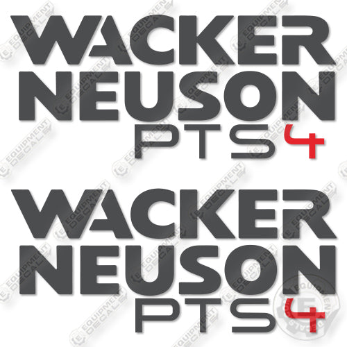 Fits Wacker Neuson PTS4 Decal Kit Pump