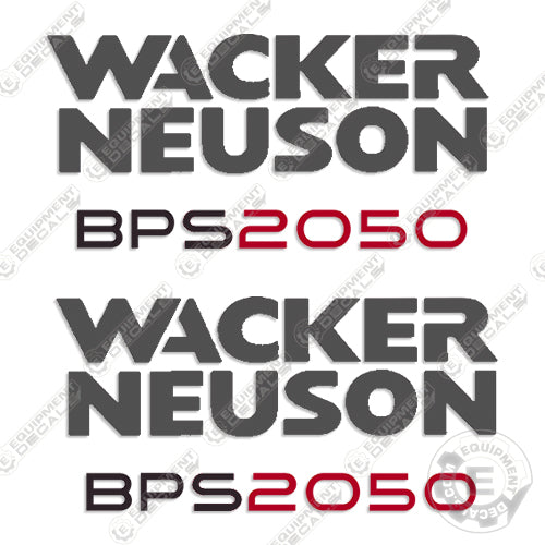 Fits Wacker Neuson BPS2050 Decal Kit Vibratory Plate