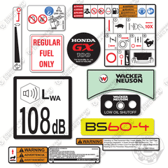 Fits Wacker Neuson BS60-4 Decal Kit Rammer