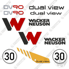 Fits Wacker Neuson DV90 Decal Kit Dumper