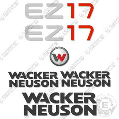 Fits Wacker Neuson EZ17 Decal Kit Mini Excavator