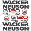 Image of Fits Wacker Neuson G120 96KW Decal Kit Generator