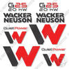 Image of Fits Wacker Neuson G25 Decal Kit Generator - New Style
