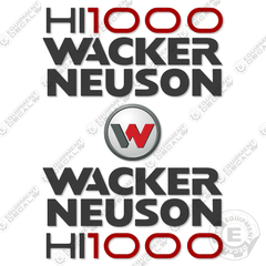 Fits Wacker Neuson HI1000 Decal Kit Heater