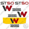 Image of Fits Wacker Neuson ST50 Decal Kit Loader 2020+