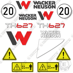 Fits Wacker Neuson TH627 Telehandler Decal Kit