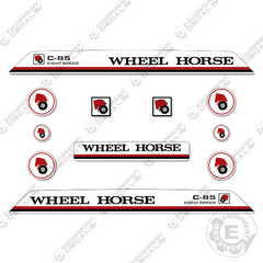 Fits Wheel Horse C-85 Decal Kit Riding Mower