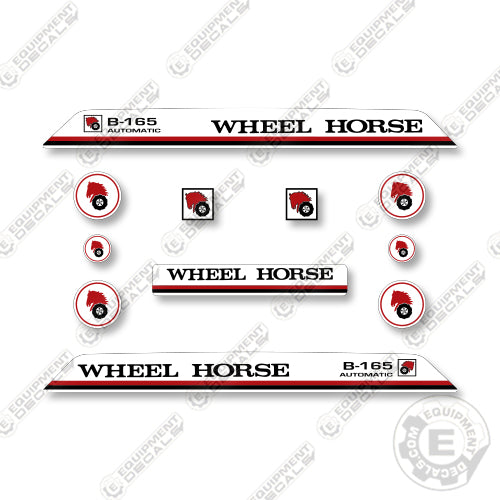 Wheel Horse B-165 Decal Mower - Aftermarket Kit