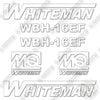 Image of Whiteman WBH-16EF Decal Kit Concrete Buggy- Aftermarket Kit