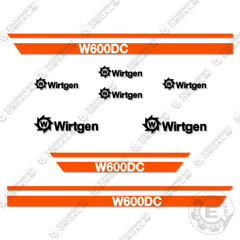 Fits Wirtgen W600DC Decal Kit Cold Milling