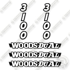 Fits Woods Dual 3100 Decal Kit Loader